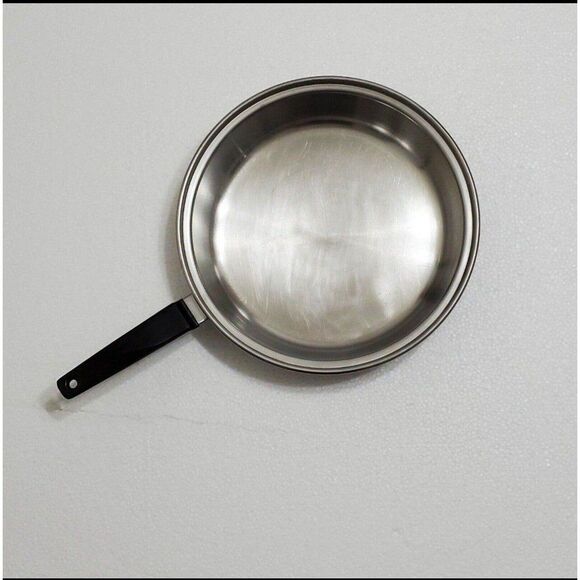 Vintage EKCO FLINT 10" Stainless Steel Skillet Frying Pan No Lid - Picture 6 of 9